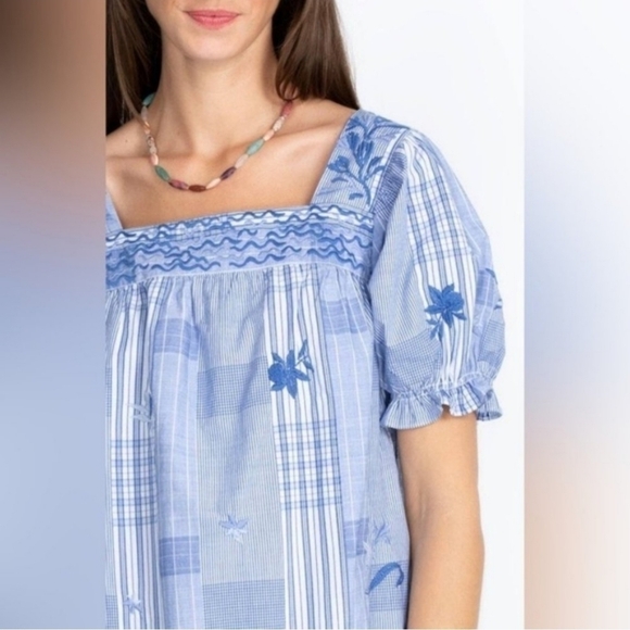 New Johnny Was Marbella Square Neck Park Dress Medium / 8-10 US - Picture 4 of 15